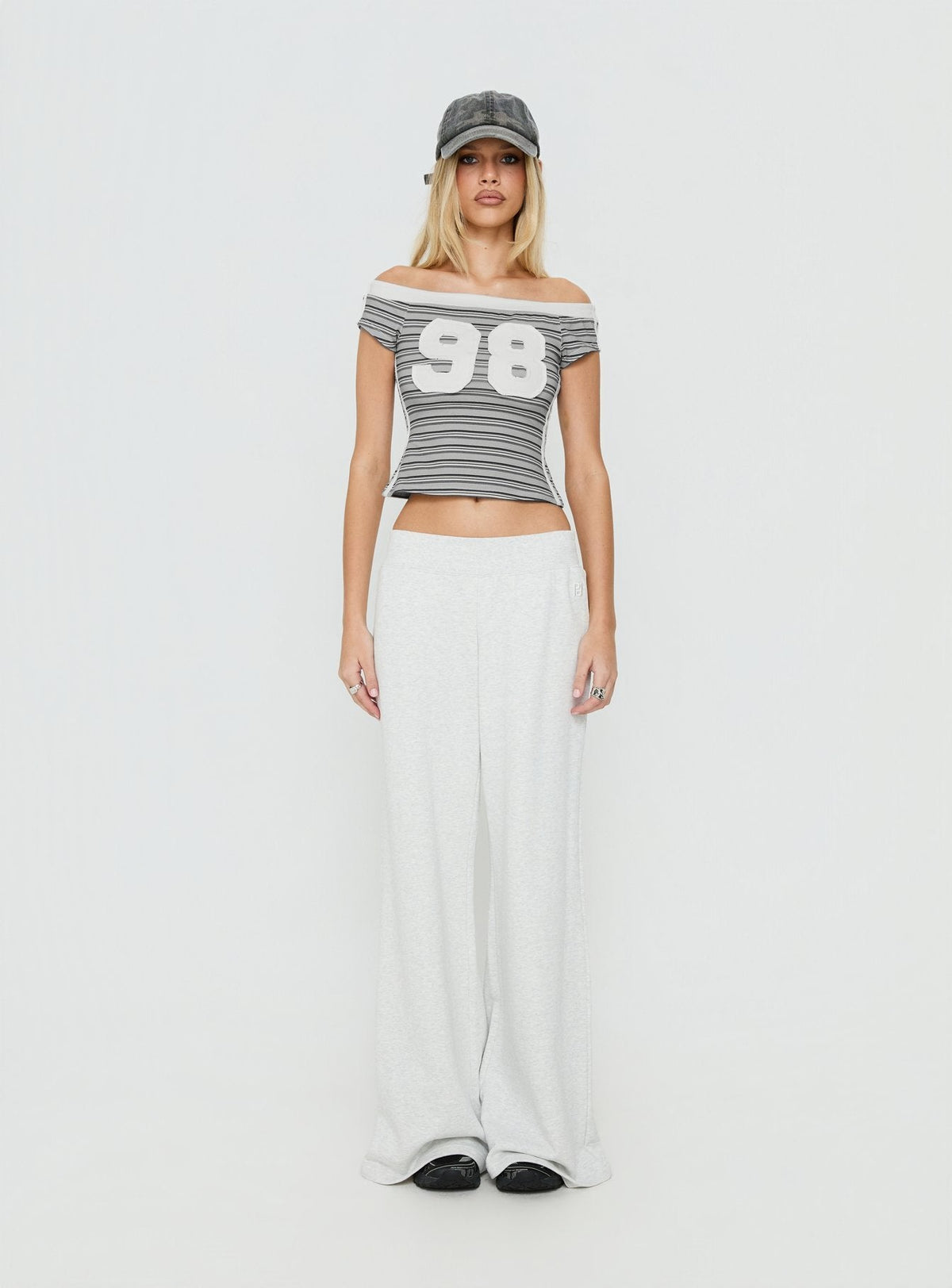 98 Baby Off The Shoulder Top Stripe