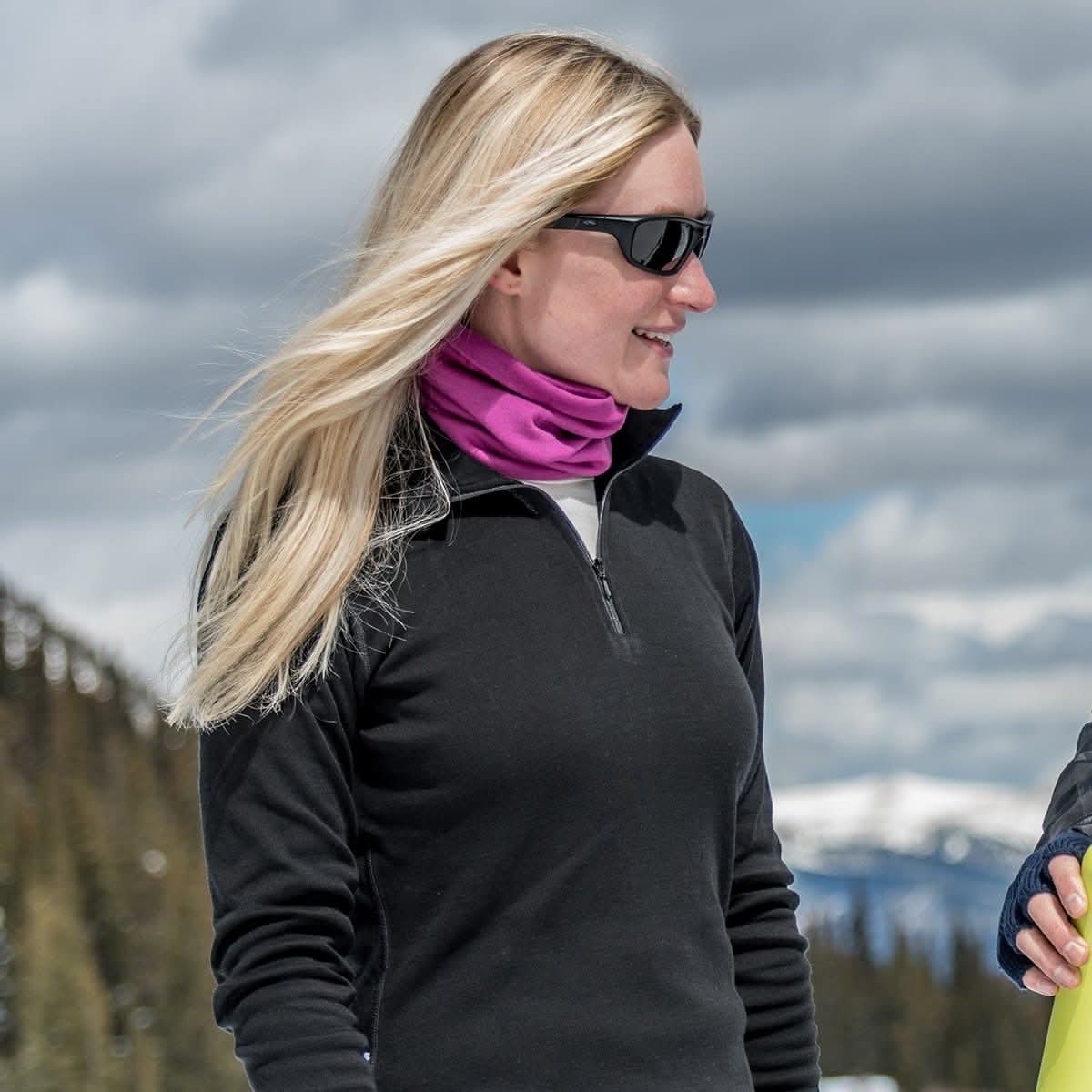 Midweight Women's Wool 1/4 Zip - 100% Merino Wool